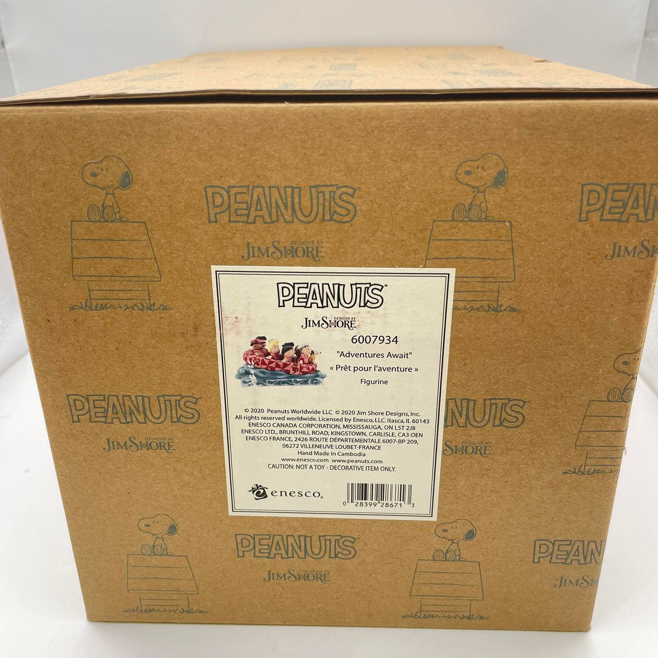 Adventures Await Peanuts Gang Rafting Signed By Jim Shore 6007934