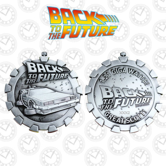 Back To The Future Stopwatch Medallion Coin Back To The Future Stopwatch Medallion Coin