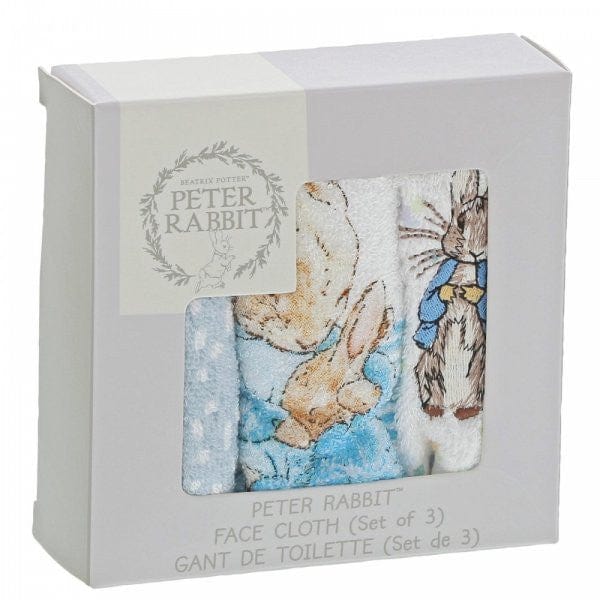 Beatrix Potter Peter Rabbit Set Of 3 Face Cloths