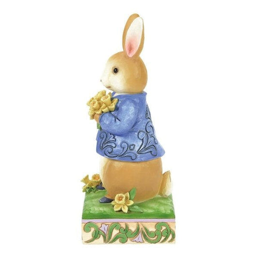 Beatrix Potter Peter Rabbit with Daffodils Figurine By Jim Shore 6014046 Beatrix Potter Peter Rabbit with Daffodils Figurine By Jim Shore 6014046