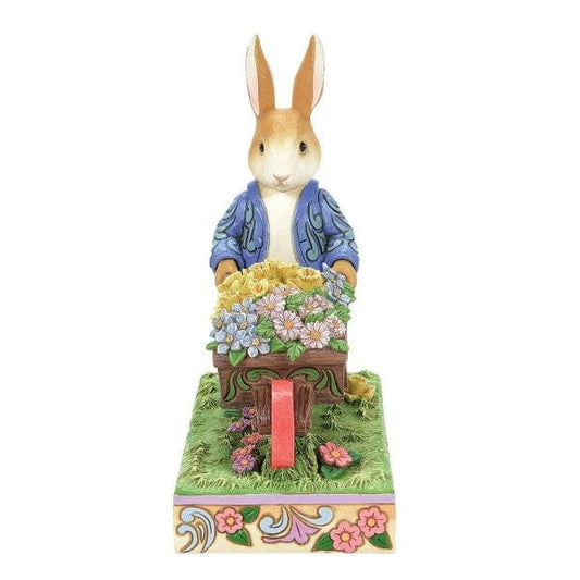Beatrix Potter Peter Rabbit with Wheelbarrow Figurine By Jim Shore 6014048 Beatrix Potter Peter Rabbit with Wheelbarrow Figurine By Jim Shore 6014048