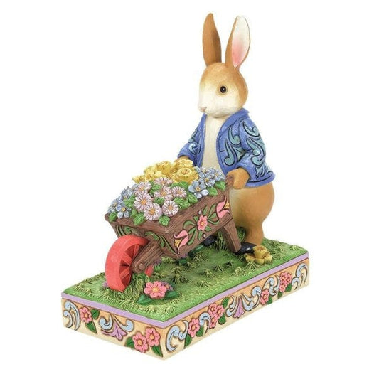 Beatrix Potter Peter Rabbit with Wheelbarrow Figurine By Jim Shore 6014048 Beatrix Potter Peter Rabbit with Wheelbarrow Figurine By Jim Shore 6014048