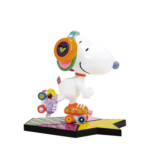 Britto Peanuts Snoopy Roller Skating Figurine 6019026 Britto Peanuts Snoopy Roller Skating Figurine 6019026