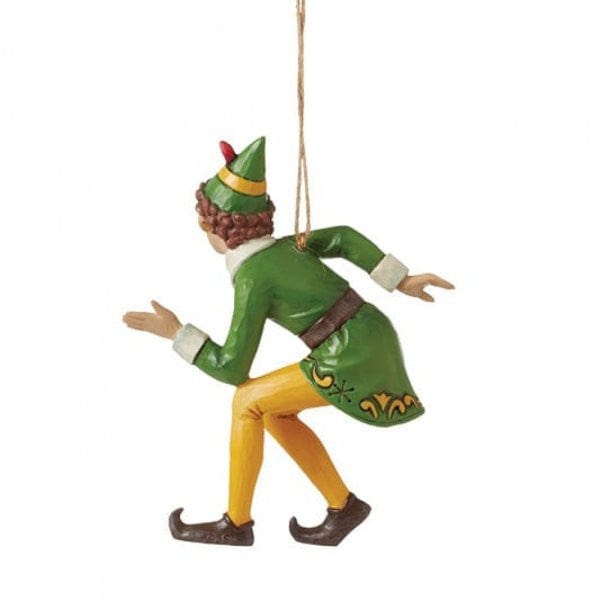 Buddy Elf Crouching Hanging Ornament By Jim Shore 6015729