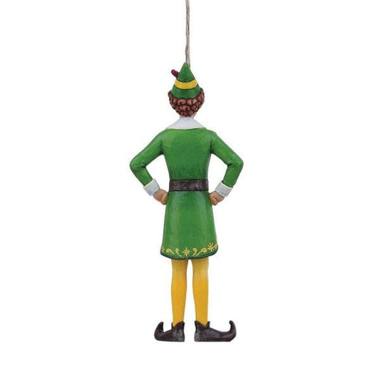 Buddy Elf in Classic Pose Hanging Ornament By Jim Shore 6013944 Buddy Elf in Classic Pose Hanging Ornament By Jim Shore 6013944