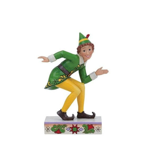 Buddy Elf Smiling is My Favourite (Crouching Pose Figurine) By Jim Shore 6013940 Buddy Elf Smiling is My Favourite (Crouching Pose Figurine) By Jim Shore 6013940