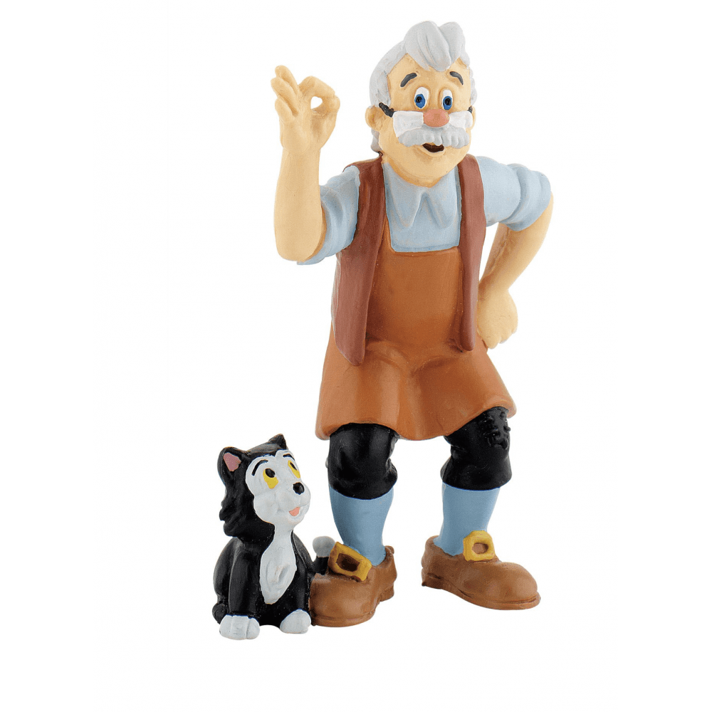 Bullyland Disney Geppetto and Figaro Pinocchio Figurine