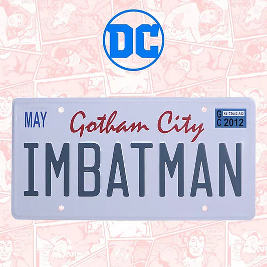 DC Comics Batman Number Plate Tin Sign DC Comics Batman Number Plate Tin Sign