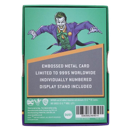 DC Comics Joker Collectible Plaque DC Comics Joker Collectible Plaque
