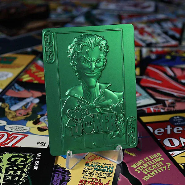 DC The Joker Playing Card Limited Edition Green Ingot DC The Joker Playing Card Limited Edition Green Ingot