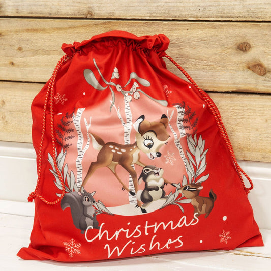 Disney Bambi Present Sack - Christmas Wishes Disney Bambi Present Sack - Christmas Wishes