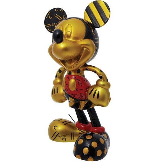 Disney Britto Gold and Black Mickey Mouse Limited Edition Figurine 6013537 Disney Britto Gold and Black Mickey Mouse Limited Edition Figurine 6013537