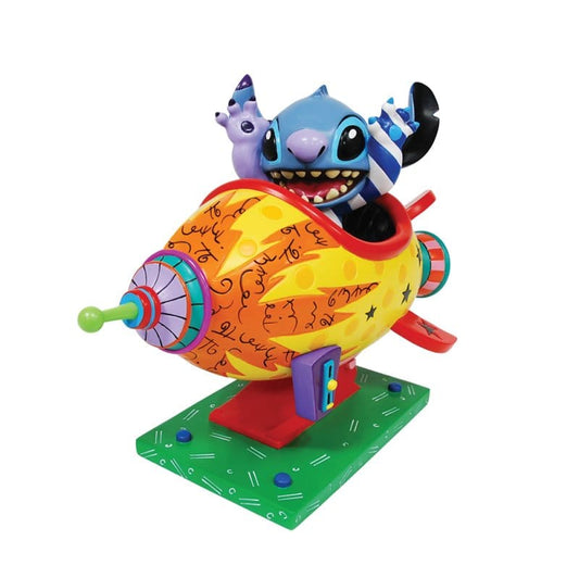 Disney Britto Stitch Rocket Ship Figurine 6019019 Disney Britto Stitch Rocket Ship Figurine 6019019