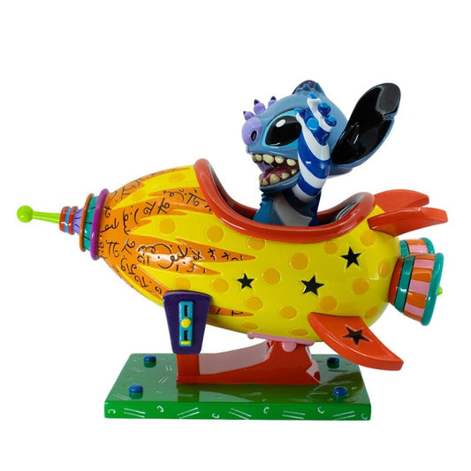 Disney Britto Stitch Rocket Ship Figurine 6019019 Disney Britto Stitch Rocket Ship Figurine 6019019