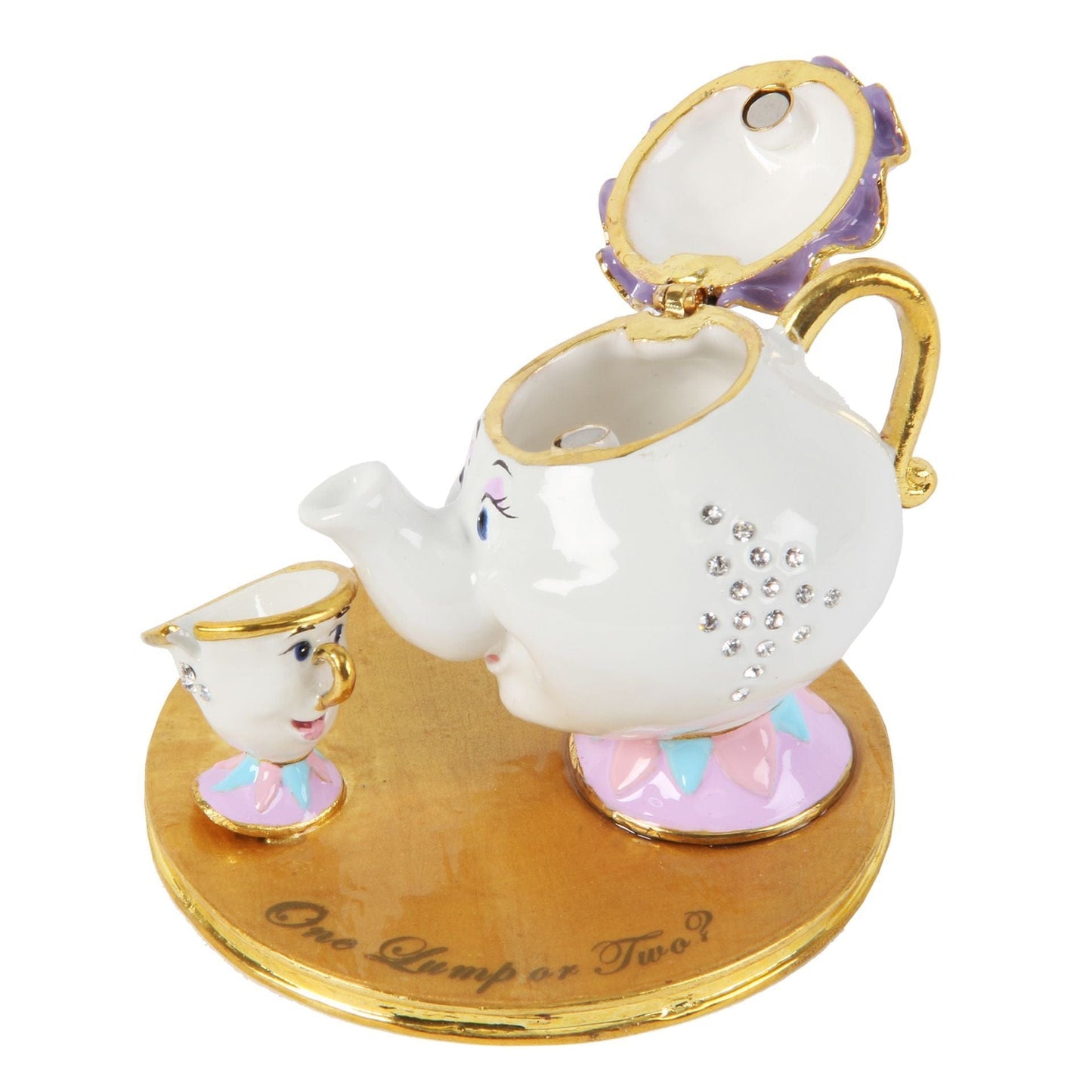 Disney Classic Trinket Box - Mrs Potts & Chip Beauty & The Beast
