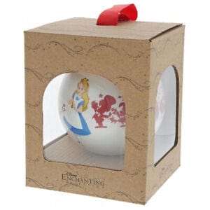 Disney Enchanting Alice in Wonderland Christmas Bauble We're All Mad Here A29679