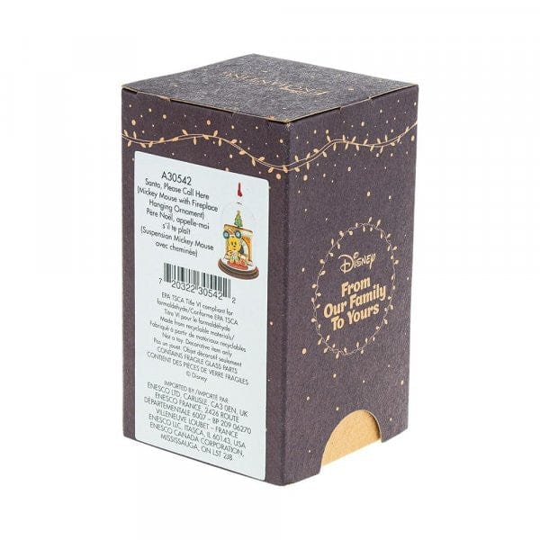 Disney Enchanting Mickey Mouse Christmas Hanging Dome Figurine A30542