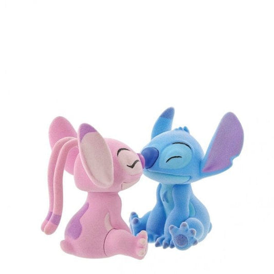Disney Grand Jester Studios Flocked Kissing Stitch & Angel Figurines 6013987 Disney Grand Jester Studios Flocked Kissing Stitch & Angel Figurines 6013987