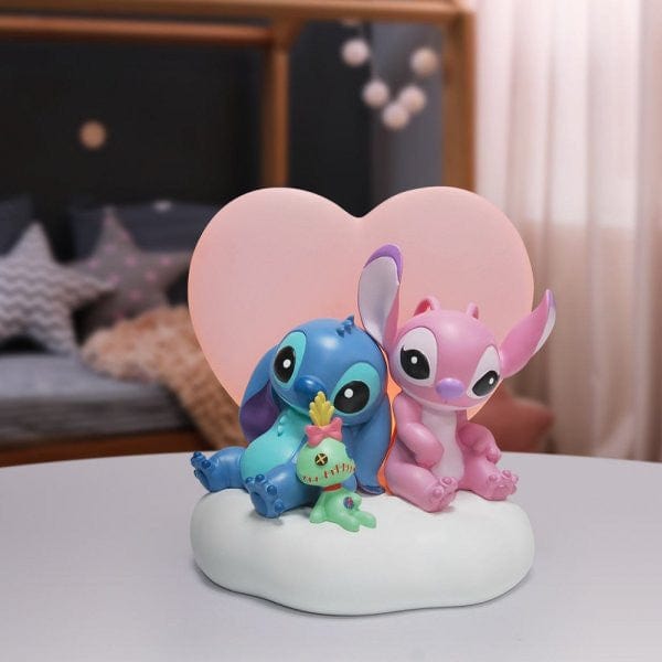 Disney Grand Jester Studios Light up Stitch & Angel Scene 6014914