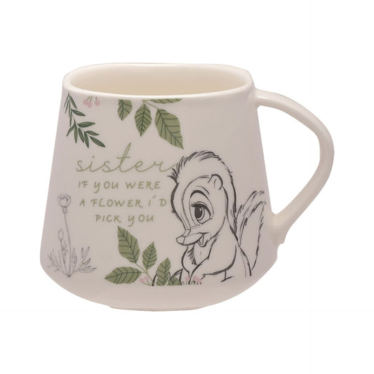 Disney Home Forest Friends Flower Mug & Coaster Set 'Sister' Bambi Disney Home Forest Friends Flower Mug & Coaster Set 'Sister' Bambi