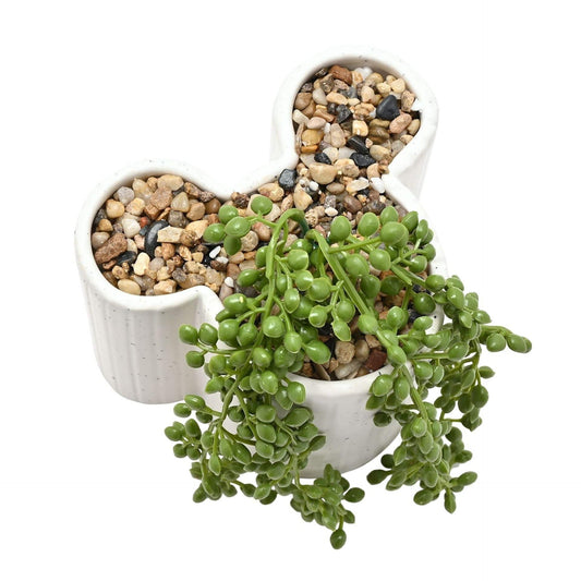 Disney Home Mickey Shapes Planter with Faux Plant Disney Home Mickey Shapes Planter with Faux Plant