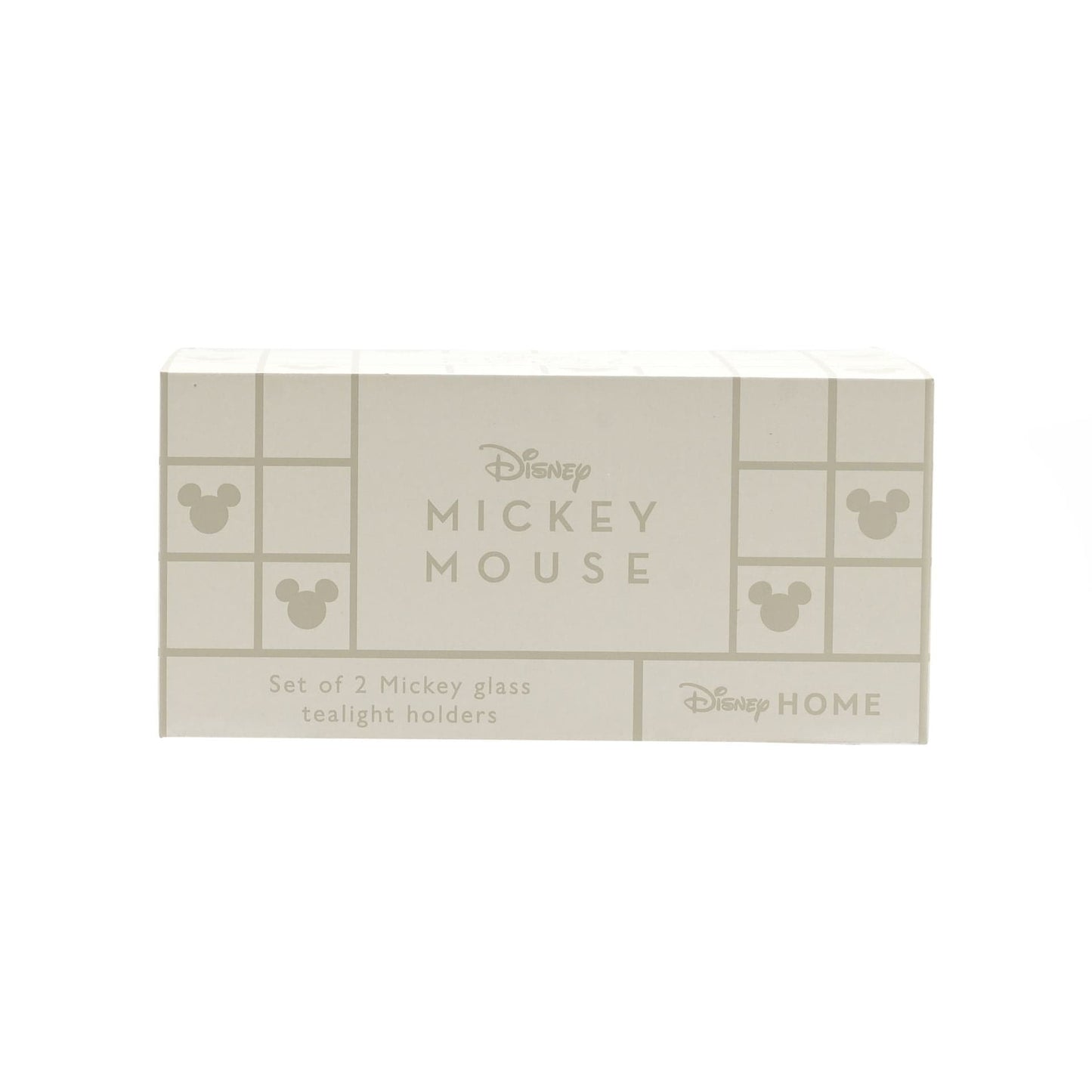 Disney Home Mickey Shapes Set of 2 Glass Candle Holders Disney Home Mickey Shapes Set of 2 Glass Candle Holders
