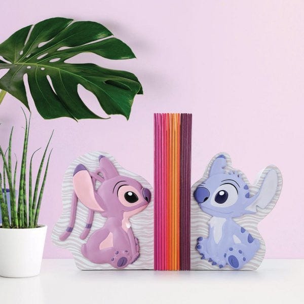 Disney Home Stitch and Angel Bookends A32324