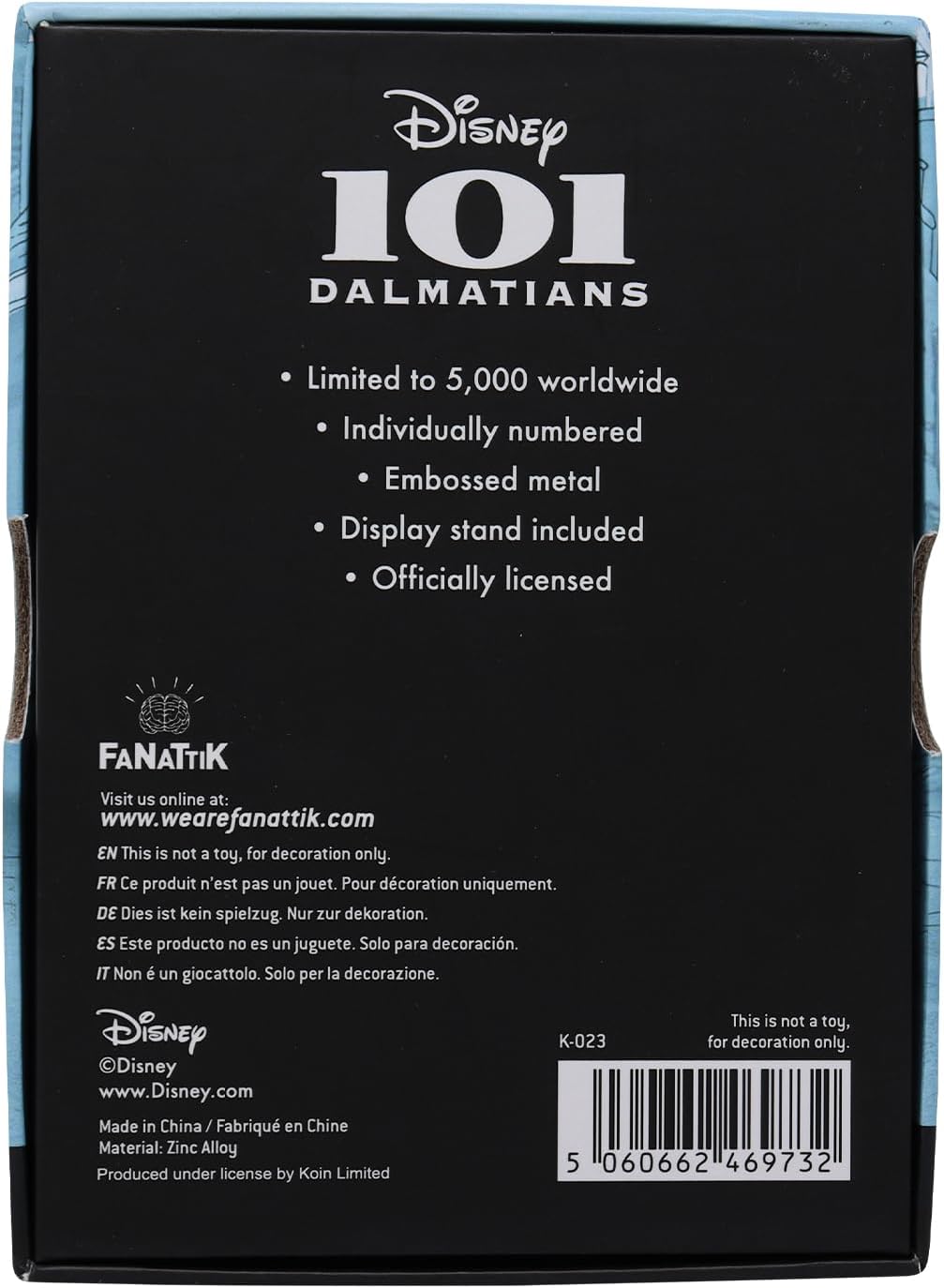 Disney Limited Edition 101 Dalmatians Collectable Ingot
