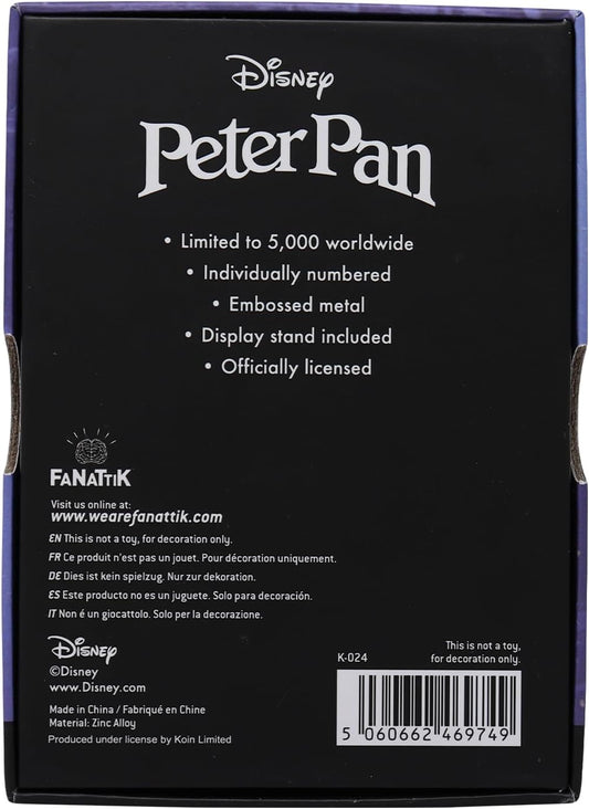 Disney Limited Edition Peter Pan Collectable Ingot Disney Limited Edition Peter Pan Collectable Ingot