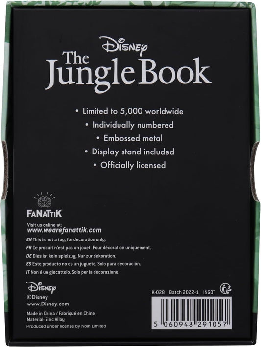 Disney Limited Edition The Jungle Book Collectable Ingot Disney Limited Edition The Jungle Book Collectable Ingot