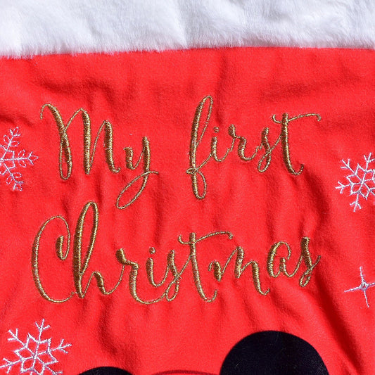 Disney Mickey Mouse Stocking "My First Christmas" Disney Mickey Mouse Stocking "My First Christmas"