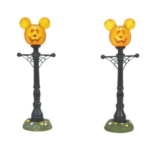 Disney Mickey's Pumpkintown Street Lights Figurine By Department 56 Disney Mickey's Pumpkintown Street Lights Figurine By Department 56