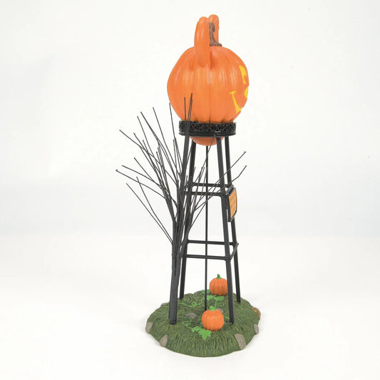 Disney Mickey's Pumpkintown Water Tower Figurine Disney Village By Department 56 Disney Mickey's Pumpkintown Water Tower Figurine Disney Village By Department 56
