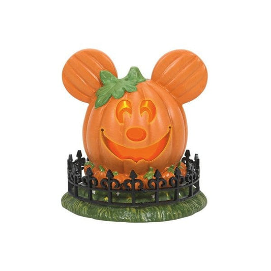 Disney Mickey's Town Centre Pumpkin Figurine By Department 56 Disney Mickey's Town Centre Pumpkin Figurine By Department 56