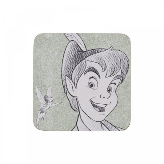 Disney Pixie Dust Peter Pan Coasters Set of 4 A31836 Disney Pixie Dust Peter Pan Coasters Set of 4 A31836