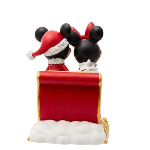 Disney Showcase Mickey & Minnie Holiday Sleigh Ride Figurine 6015327 Disney Showcase Mickey & Minnie Holiday Sleigh Ride Figurine 6015327