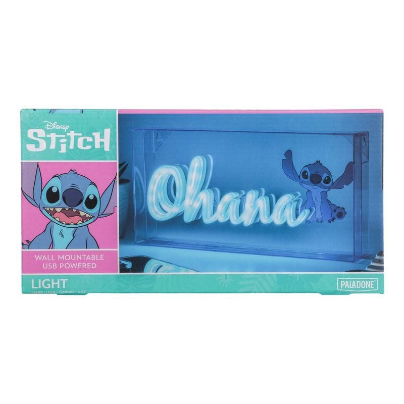 Disney Stitch Ohana LED Neon Light By Paladone