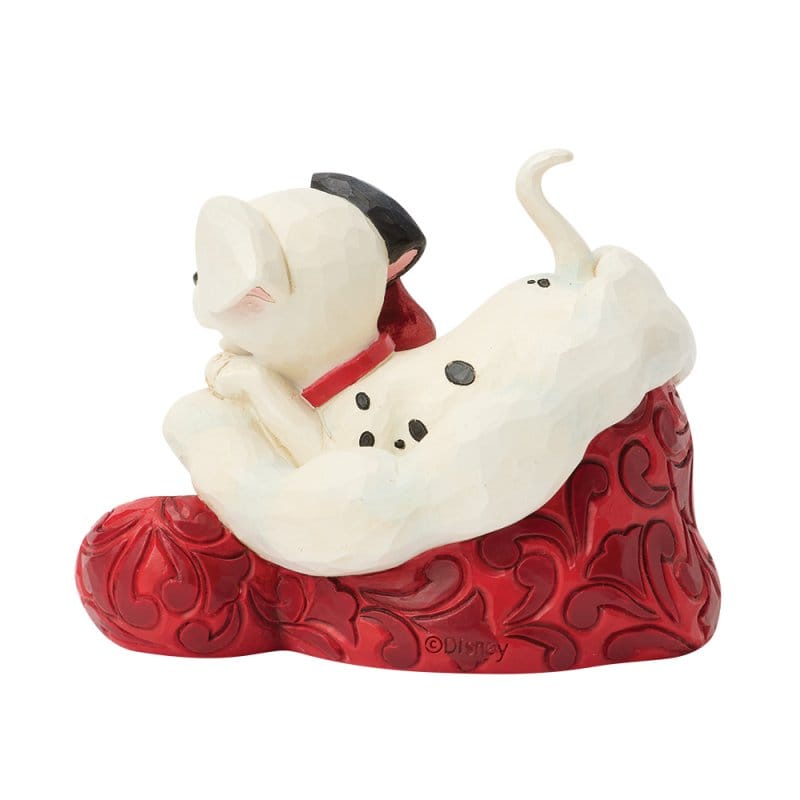 Disney Traditions 101 Dalmation Santa Hat Mini Figurine by Jim Shore
