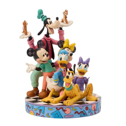 Disney Traditions 90s Retro Mickey and Friends Figurine by Jim Shore Disney Traditions 90s Retro Mickey and Friends Figurine by Jim Shore