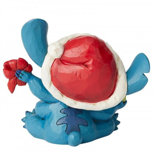 Disney Traditions Bad Wrap - Stitch with Santa Hat Figurine 6002833 Disney Traditions Bad Wrap - Stitch with Santa Hat Figurine 6002833