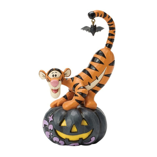 Disney Traditions Bat-tastic Fun (Tigger on Jack-O-Lantern) Figurine By Jim Shore 6017944 Disney Traditions Bat-tastic Fun (Tigger on Jack-O-Lantern) Figurine By Jim Shore 6017944