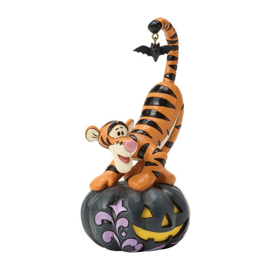 Disney Traditions Bat-tastic Fun (Tigger on Jack-O-Lantern) Figurine By Jim Shore 6017944 Disney Traditions Bat-tastic Fun (Tigger on Jack-O-Lantern) Figurine By Jim Shore 6017944