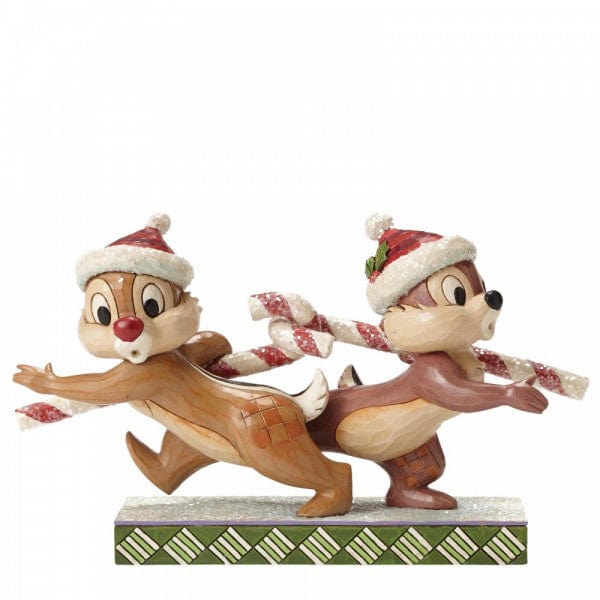 Disney Traditions Candy Cane Caper - Chip 'n' Dale Figurine 4051975
