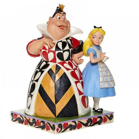 Disney Traditions Chaos and Curiousity - Alice and the Queen of Hearts Figurine 6008069 Disney Traditions Chaos and Curiousity - Alice and the Queen of Hearts Figurine 6008069