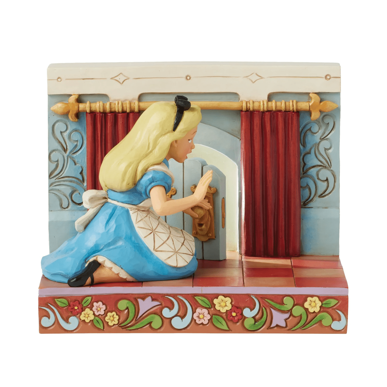 Disney Traditions Curiouser & Curiouser (Alice LED Wonderland Door) Figurine By Jim Shore 6016902 Disney Traditions Curiouser & Curiouser (Alice LED Wonderland Door) Figurine By Jim Shore 6016902