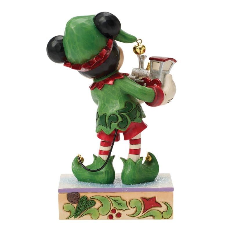 Disney Traditions Elf on Track (Mickey Elf with Train) Figurine By Jim Shore 6018712