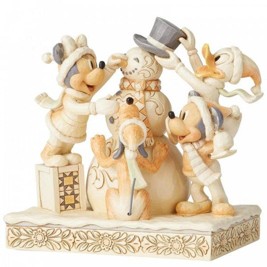 Disney Traditions Frosty Friendship - White Woodland Mickey and Friends 6002828 Disney Traditions Frosty Friendship - White Woodland Mickey and Friends 6002828