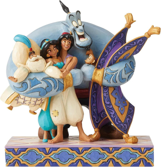 Disney Traditions Group Hug! - Aladdin Figurine 6005967 Disney Traditions Group Hug! - Aladdin Figurine 6005967