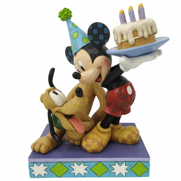 Disney Traditions Happy Birthday Pal - Pluto and Mickey Birthday Figurine 6007058