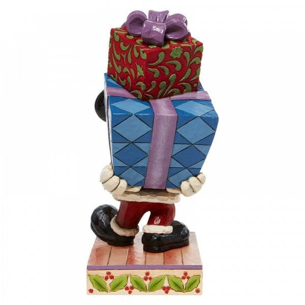 Disney Traditions Here Comes Old St. Mick - Mickey Carrying Gifts Figurine 6008978